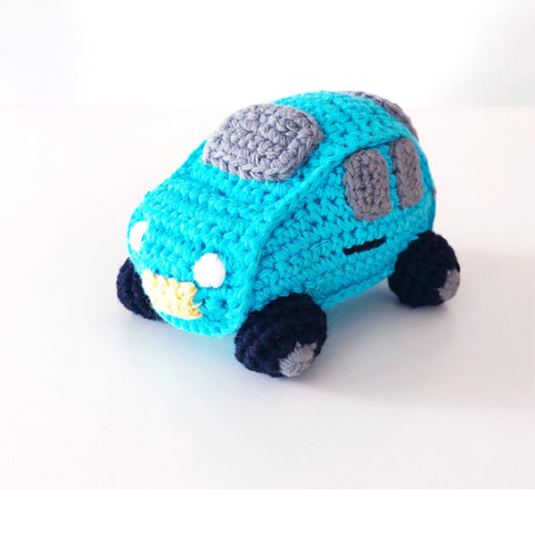Car Rattle - Turquoise – Cloth & Clay