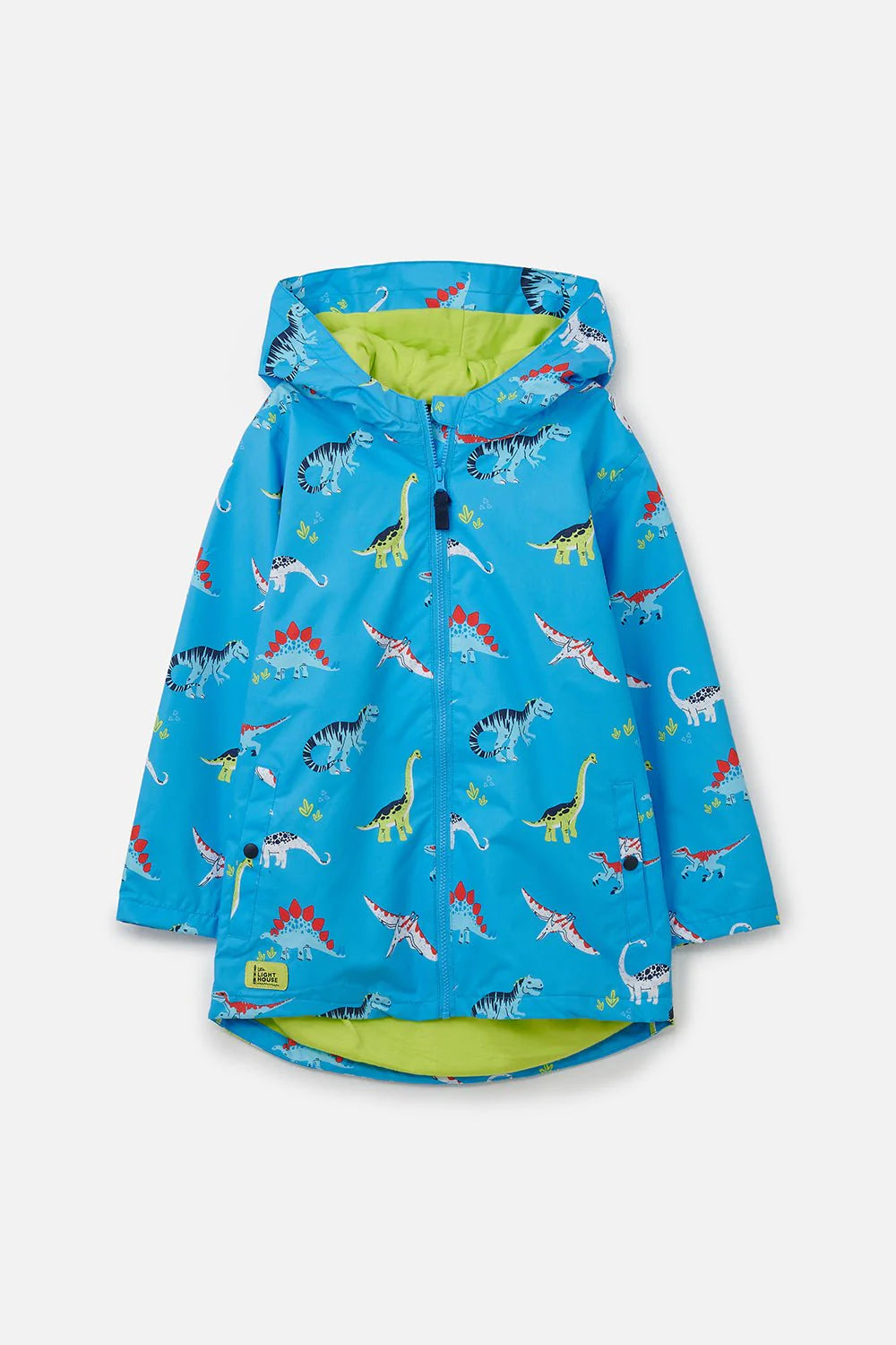 Little Lighthouse Ethan Boys Coat Dino Cloth Clay