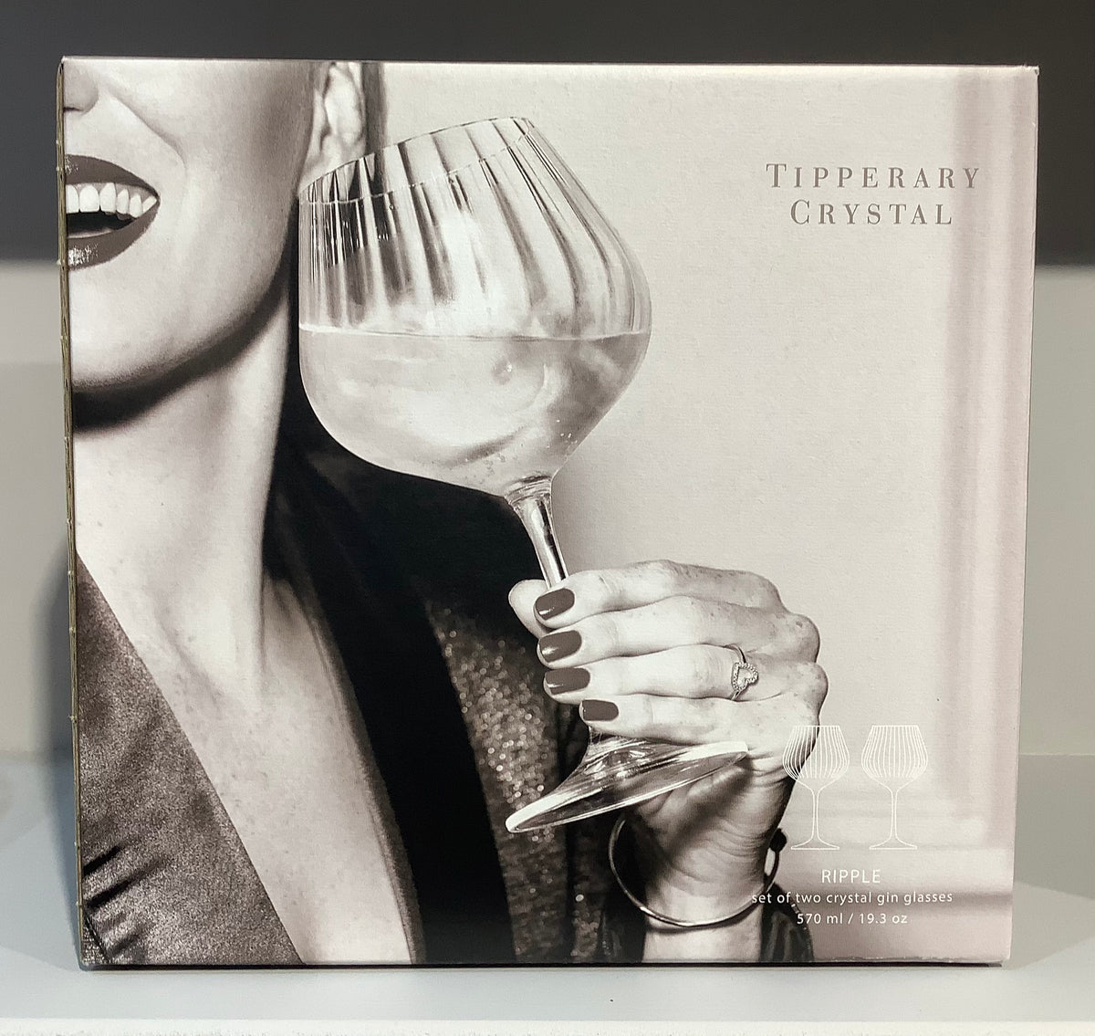 TIPPERARY CRYSTAL Ripple Gin & Tonic Set of 2 Glasses – Cloth & Clay